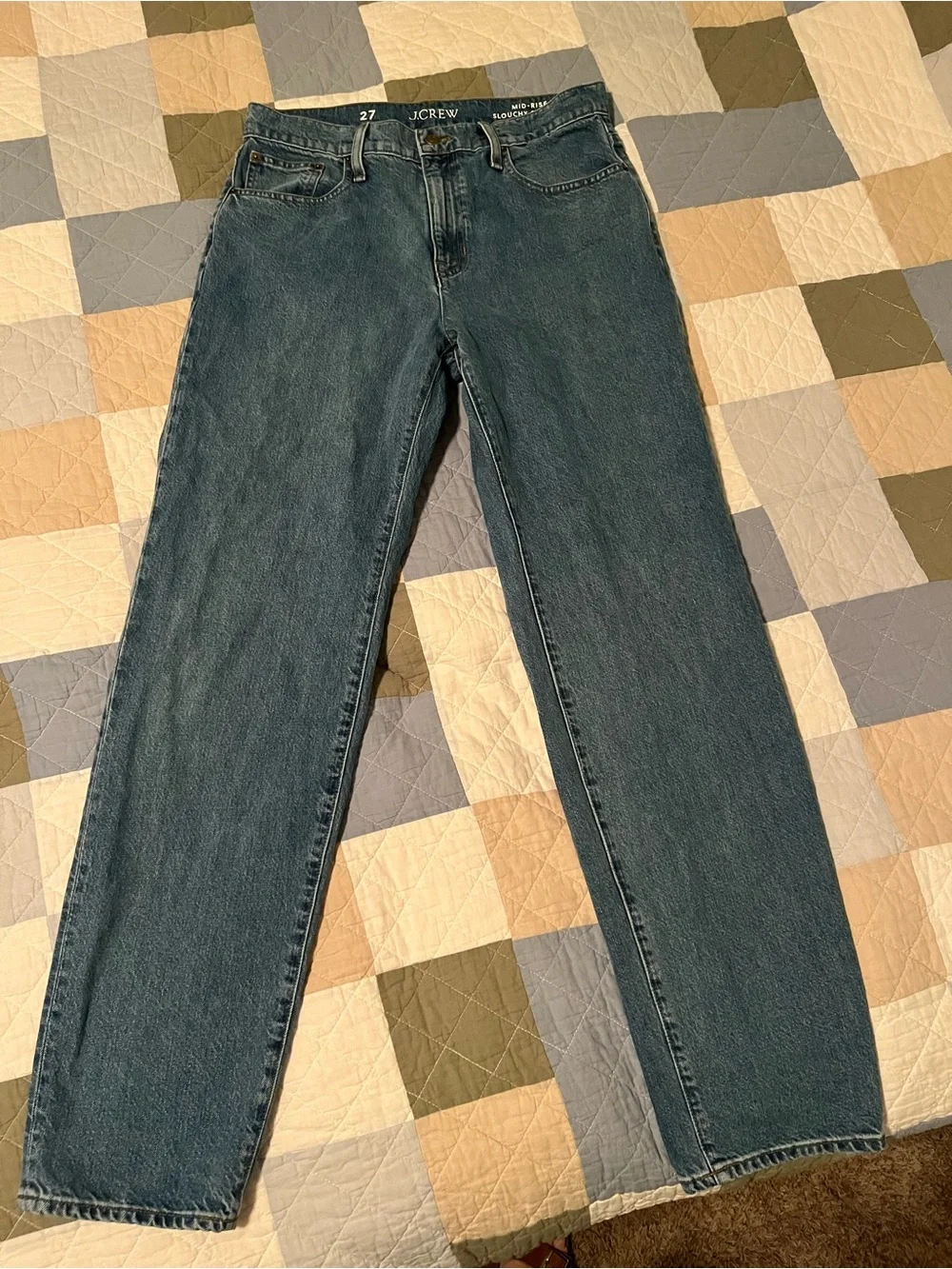 J. Crew Women’s Medium Blue Mid Rise Straight Jeans